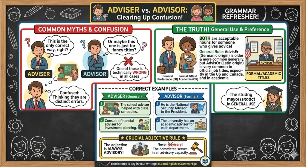 advisers vs advisors