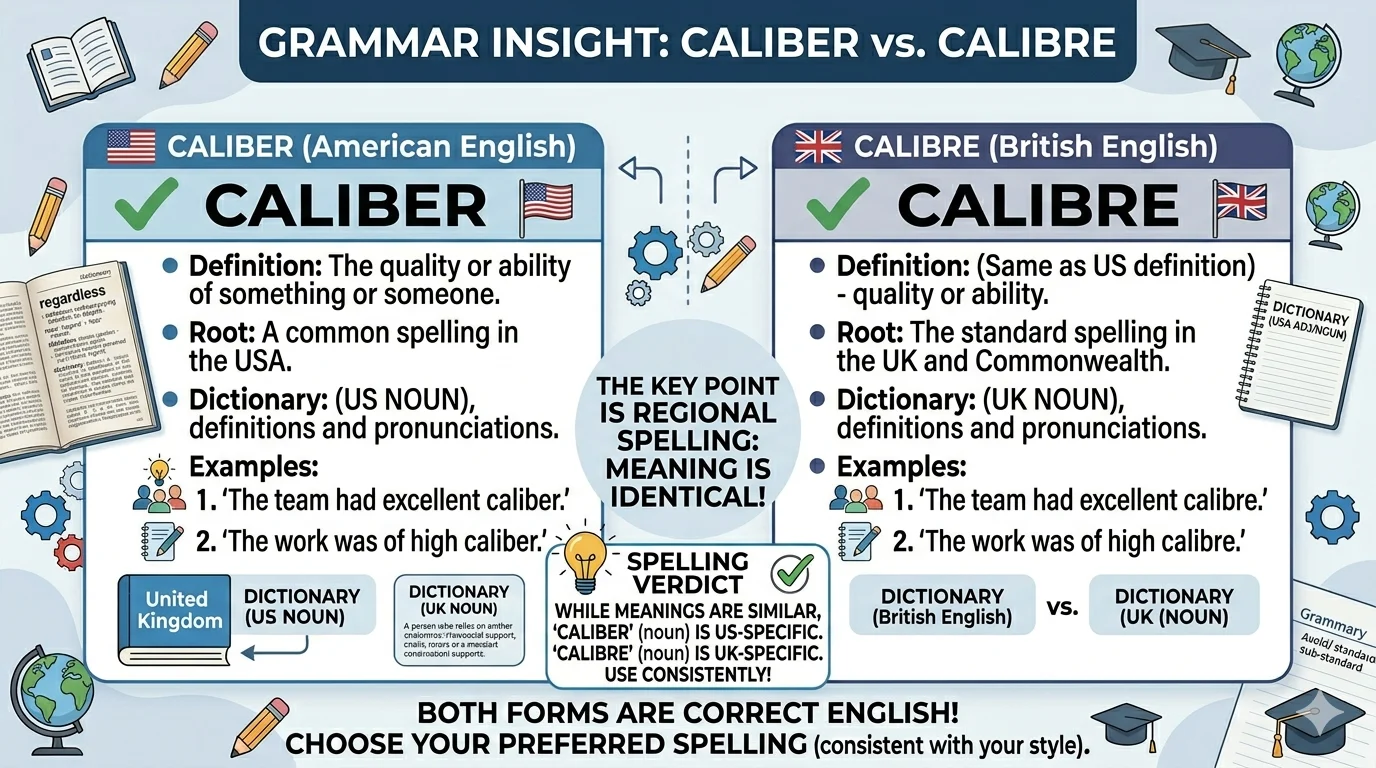 caliber vs calibre