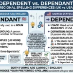 dependent vs dependant