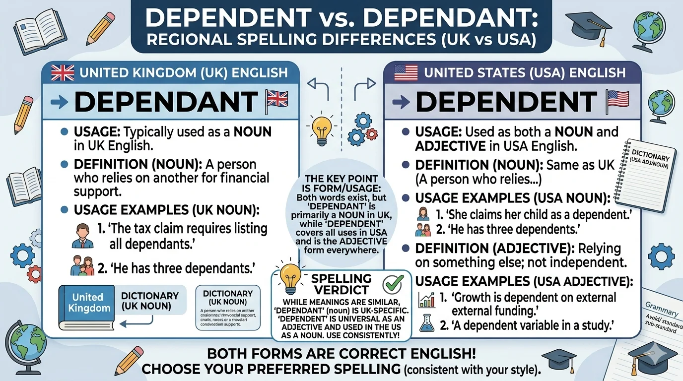 dependent vs dependant