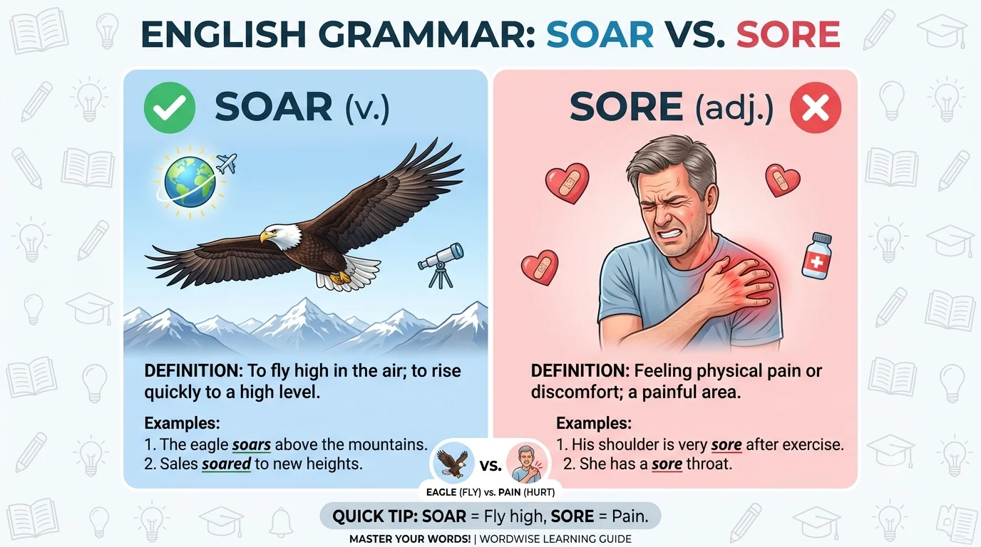 soar vs sore