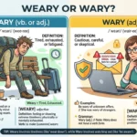 weary or wary