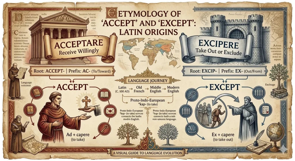 accept vs except