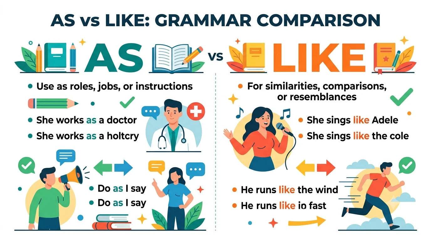 as vs like